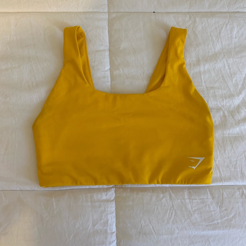 Gymshark yellow sports bra